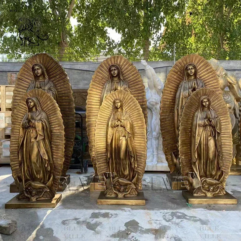 Декоративная церковная металлическая религиозная статуя в натуральную величину