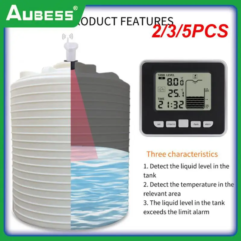 

2/3/5PCS Mini Wireless Water Level Gauge Multifunction Ts-ft002 Sensor Transmitter Ultrasonic