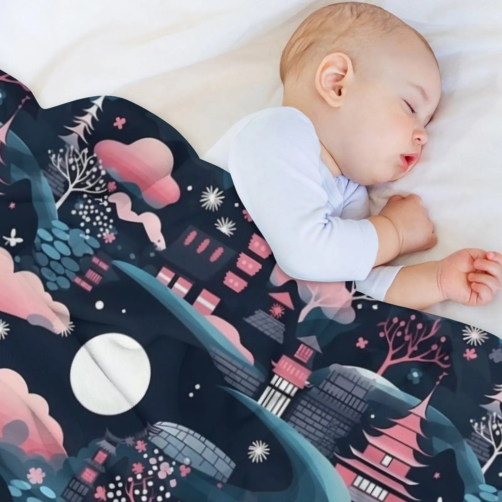 Lofi минималистичное японское архитектурное-бесшовное покрывало милые клетчатые