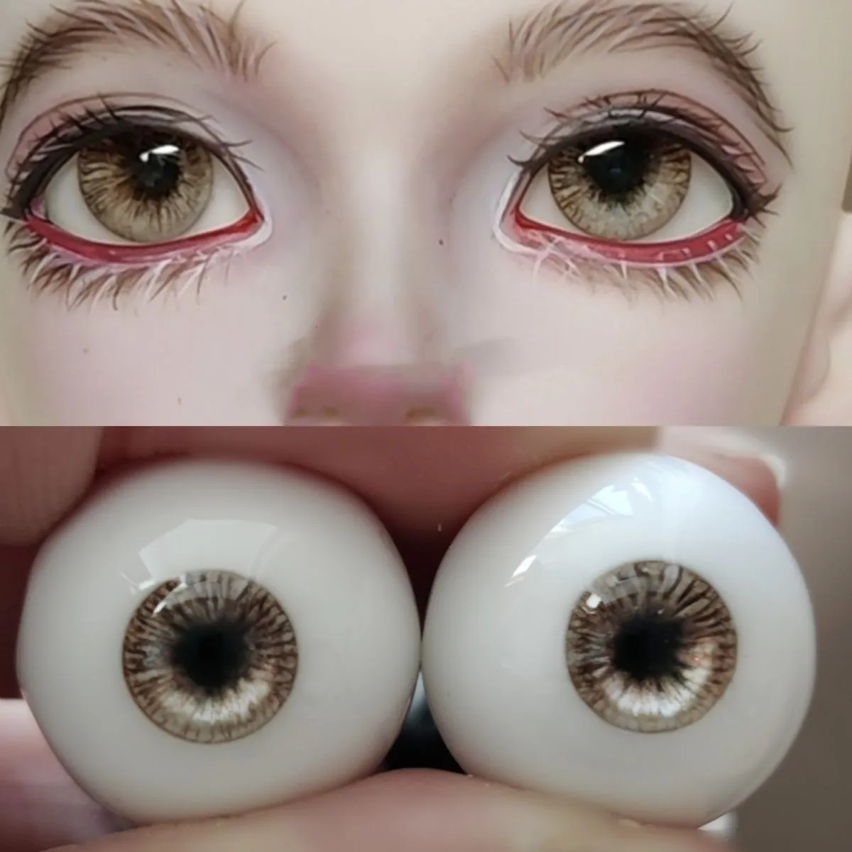 

New Doll Eye 12/14/16/18mm for 1/3 1/4 1/6 Bjd Doll Plaster Eyes Diy Girl Toys Bjd Eye Dress Up Bjd Eyeball Doll Accessories