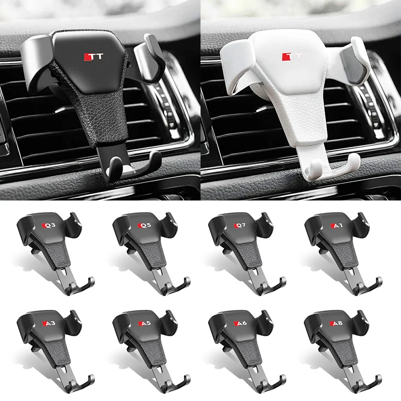 

Car Mobile Phone Holder Air Vent Clip GPS navigation For Audi Sline A3 A4 A5 A6 A7 A8 TT Q3 Q5 A1 Q3 Q5 Q7 S3 S4 S5 S8 Car Goods