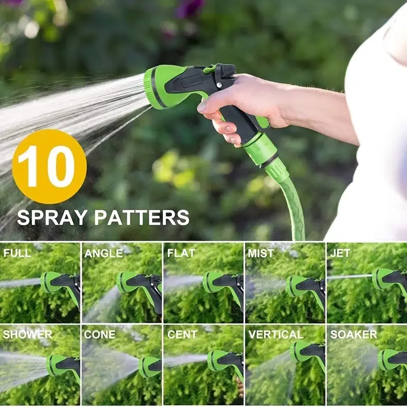 

Garden Hose With Watering Gun Retractable Water Pipe Nozzle Kit High Pressure Watering Tools For Car Washing Gardening Supplies