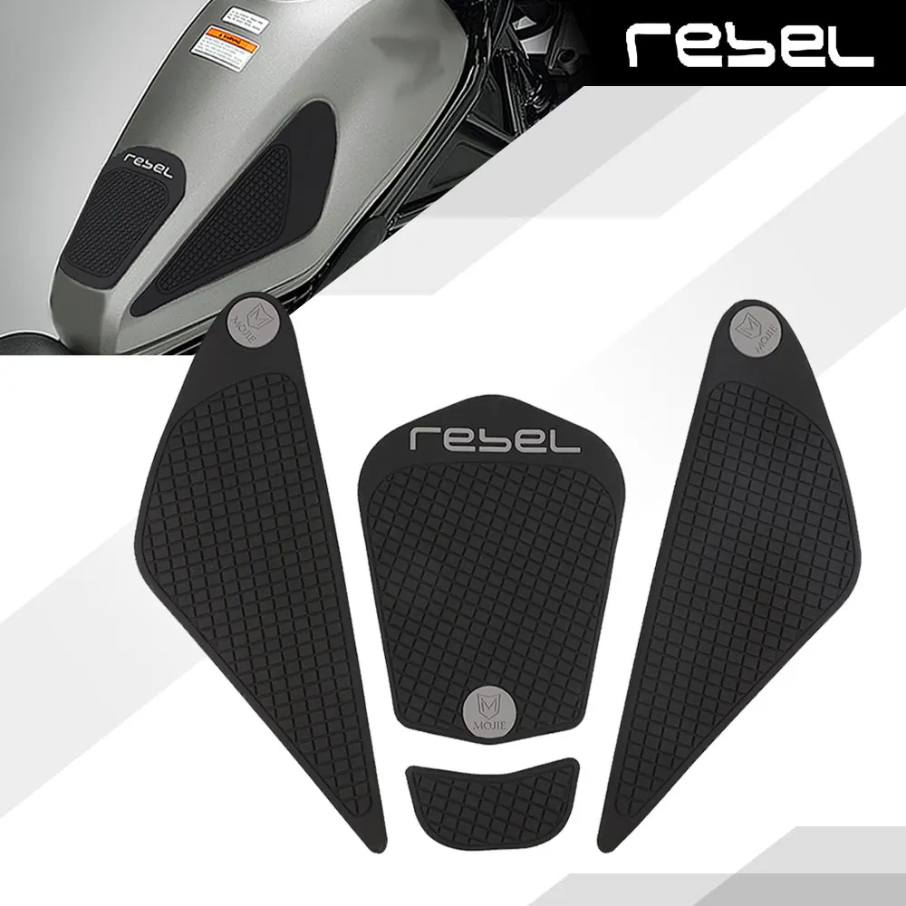 

For HONDA CMX300 CMX500 REBEL300 REBEL 500 CMX CM 300 500 Motorcycle Non-slip Side Fuel Tank Stickers waterproof pad stickers