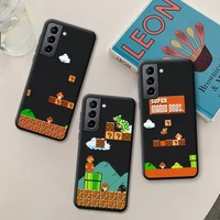 cartoon games super mario phone case for samsung galaxy s21 ultra s20 fe m11 s8 s9 plus s10 5g lite 2020 silicone soft cover