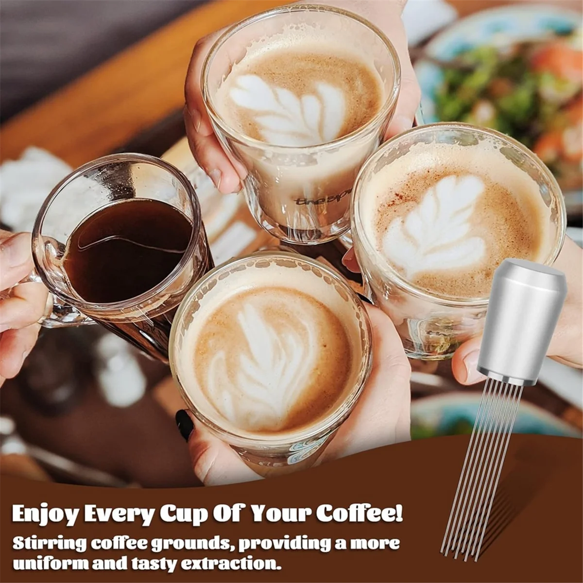 Выдвижная мешалка для кофе эспрессо 6 контактов