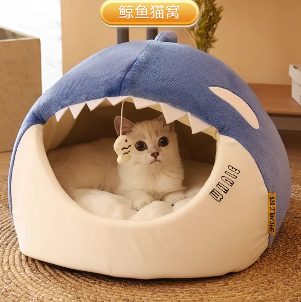 

Enclosed Warm Cat Bed For Portable Pet Beds Sweet Kittens Basket Cushion Cat Pillow Mat Tent Puppy Nest Cave Cats House Goods