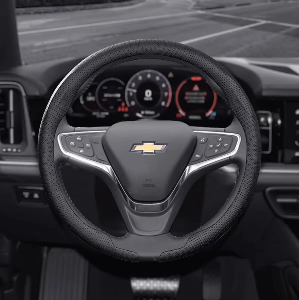 

8D кожаный чехол на руль автомобиля Nappa для Chevrolet Aveo Bolt Onix Cruze Spark Cavalier Colorado Malibu, автоаксессуары