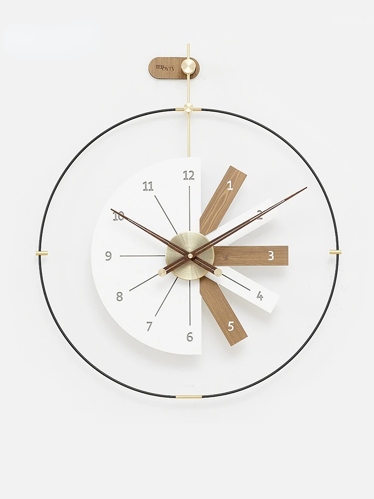 

Nordic Simple Wall Clock Luxury Living Room Creative Silent Art Digital Wall Clock Modern Design Mechanism horloge Home Decor