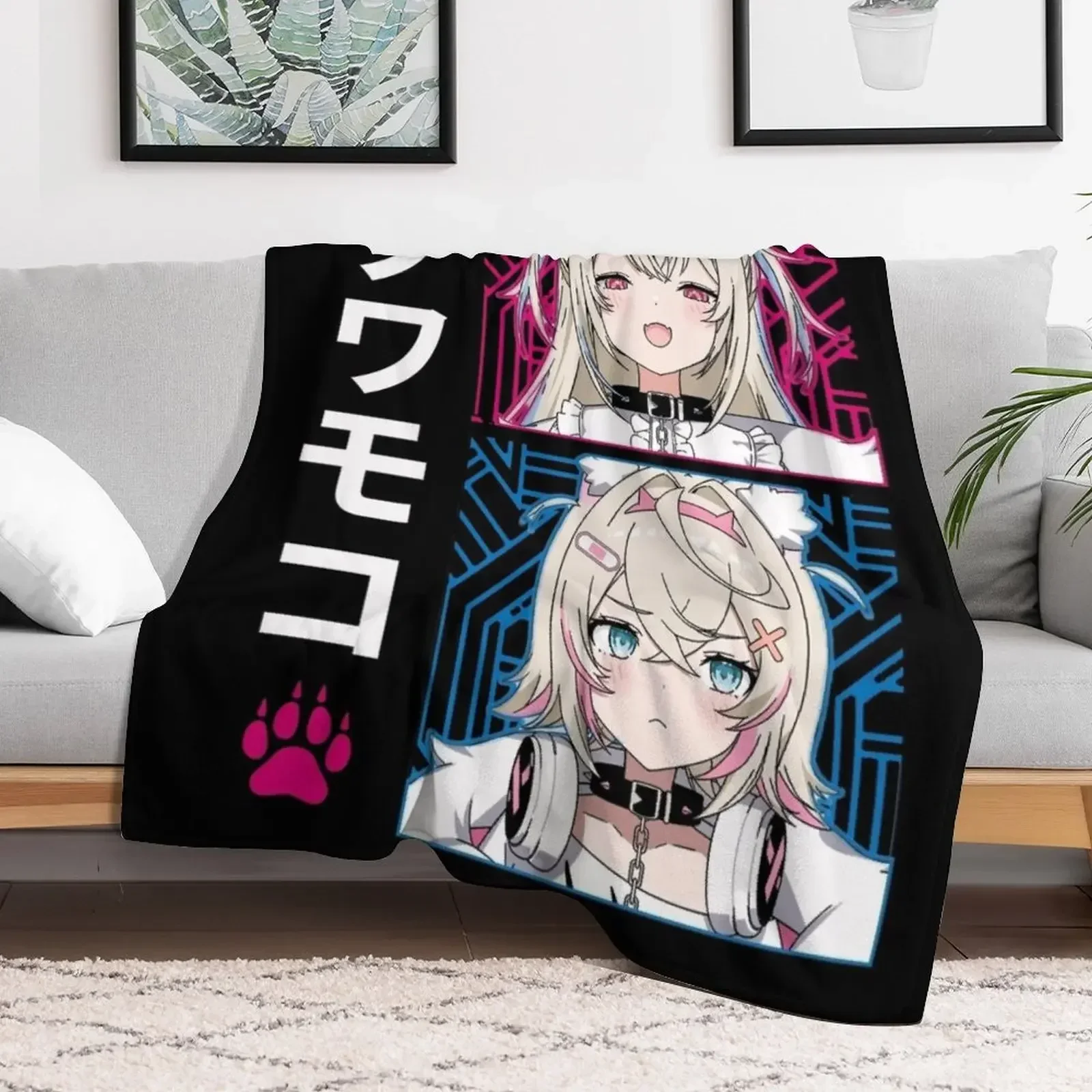 Одеяло FuwaMoco Advent Throw Blanket аниме Дизайнеры Retros Большие одеяла