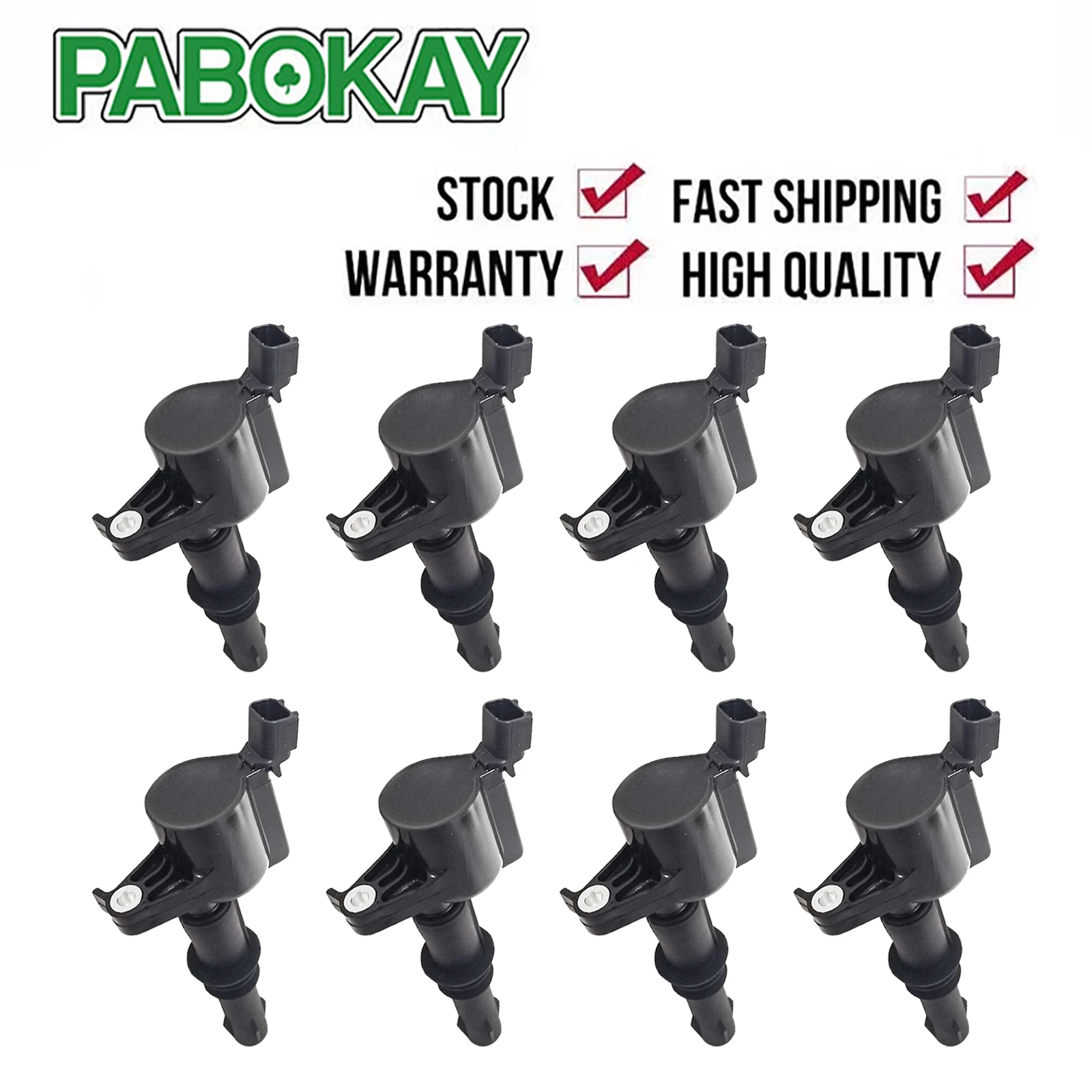 

8 PCS x Ignition Coils For Ford F150 Expedition DG511 DG-511 5C1584 FD508 UF537 3L3Z12029BA 3L3E12A366CA 3L3U-12A366-BB 11202934