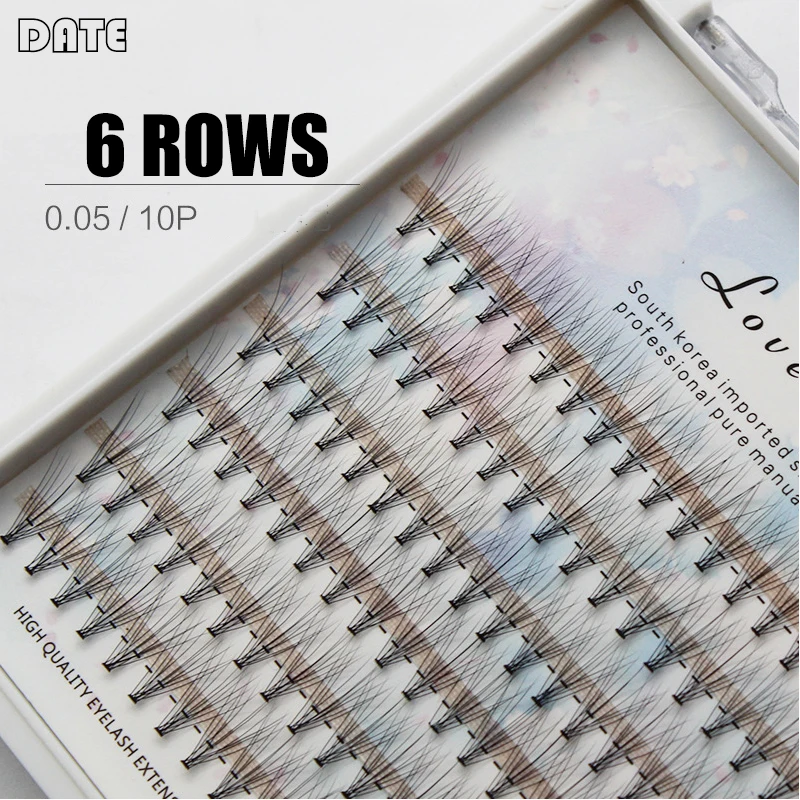 

6 Rows 8mm 9mm 10mm 11mm 12mm False Grafting Makeup Mink Eyelashes Natural Curly Comic Lashes Women COS Cosplay Performance