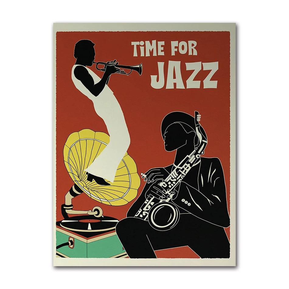 

Печать на холсте АлиПэинт Ретро Музыкальный Джаз