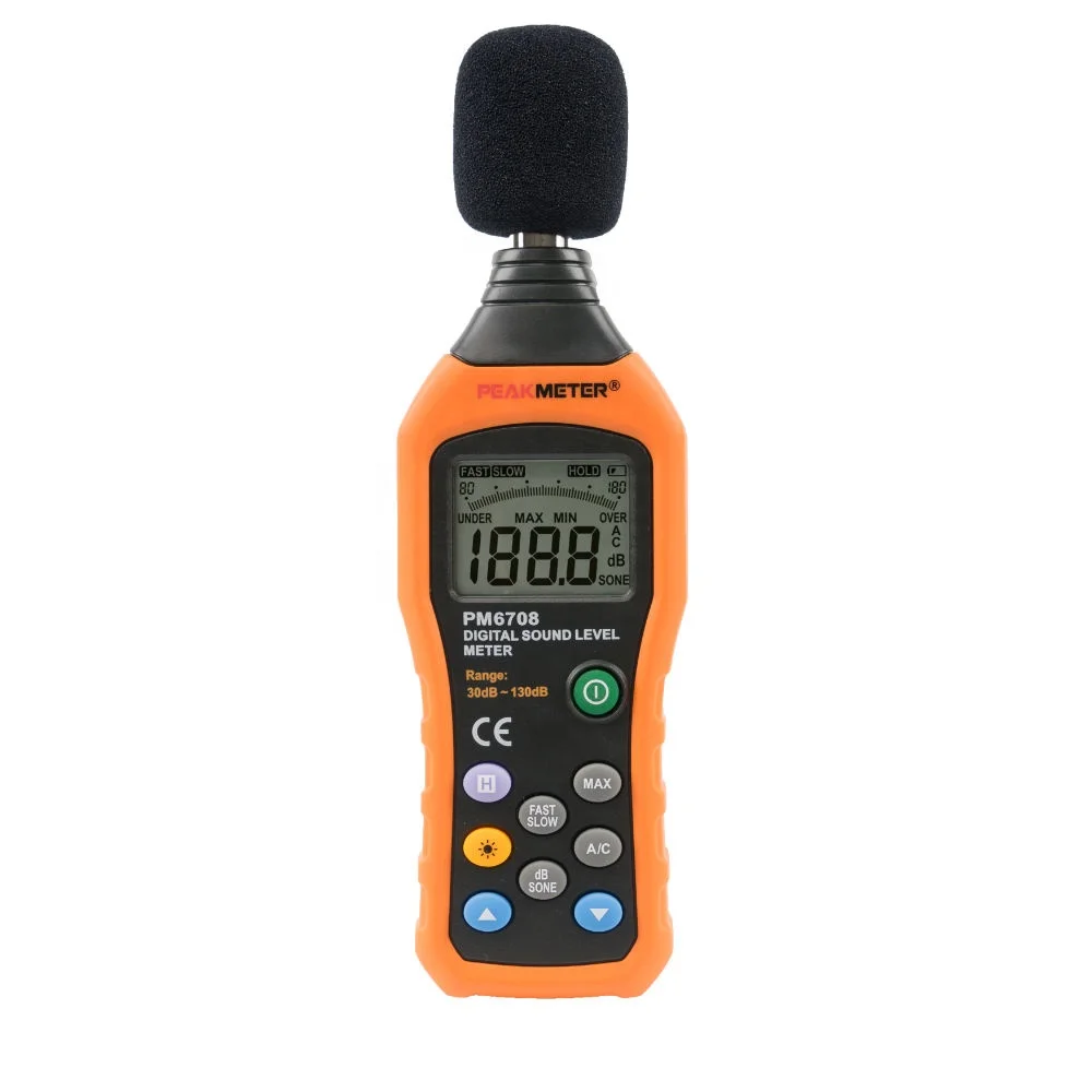 

30-130 DB Low Price Mini Digital Sound Level Meter PM6708 With Data Store