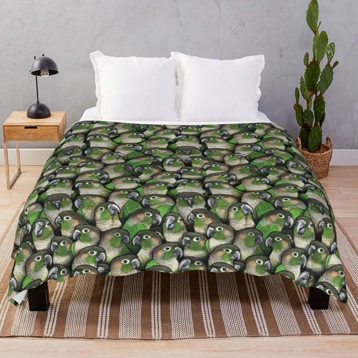 Green-cheeked Conures Blanket Fleece Winter Portable Throw Blankets for Bed Home Couch Travel Office
