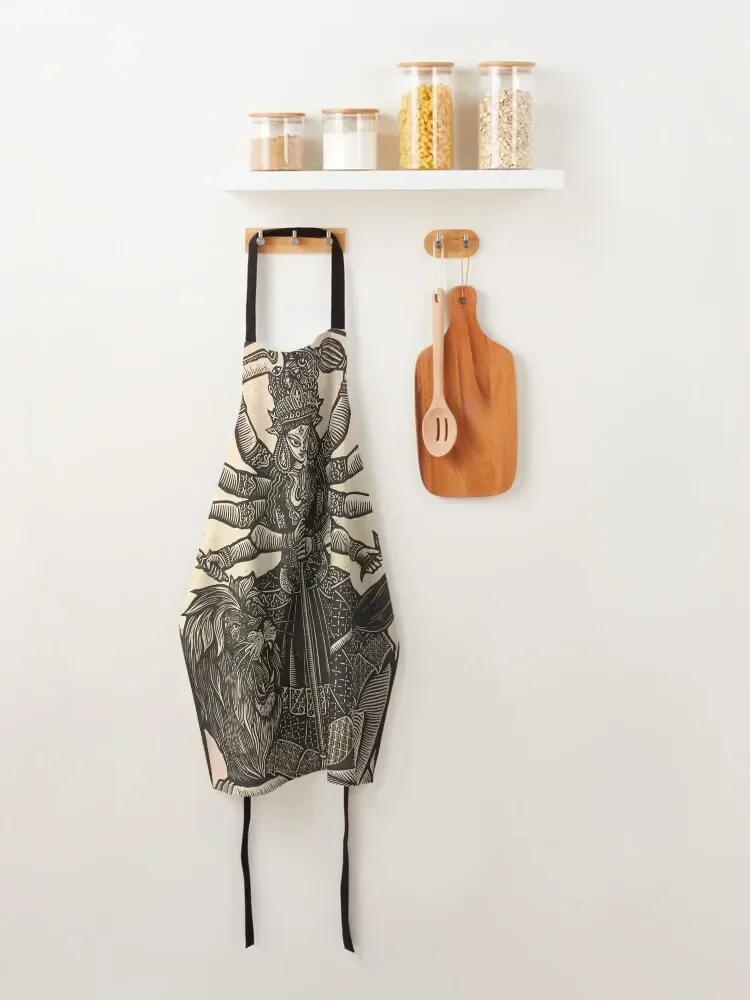 Maa Durga | Богиня Фартук Shakti водонепроницаемый милый кухонный женский фартук