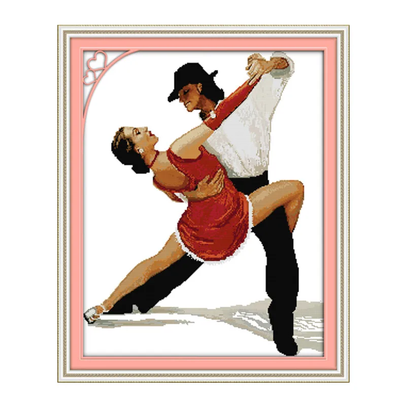 

Tango cross stitch kit people 18ct 14ct 11ct count print canvas stitches embroidery DIY handmade needlework