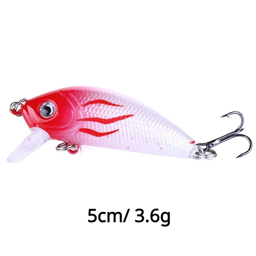 

5CM/3.6G Small Jerkbait Minnow Fishing Lures artificial Hard Bait Pike Bass Mini Fish Wobblers Pesca Crankbait Carp Fishing