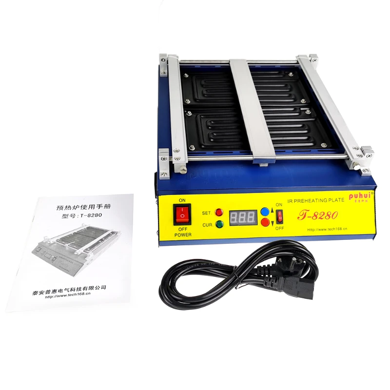 

T-8280 Infrared Constant Temperature Preheating Platform T8280 High Power Large Area Heating Platform Preheating Furnace