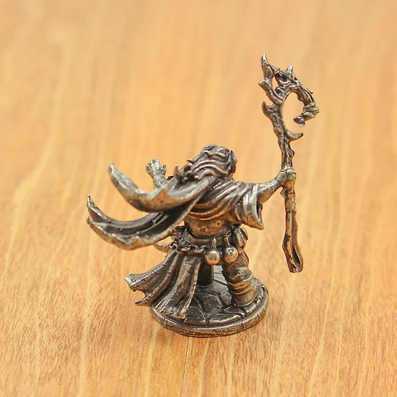 Латунная Ретро карлик-маж модель солдата ручная игрушка настольная игра