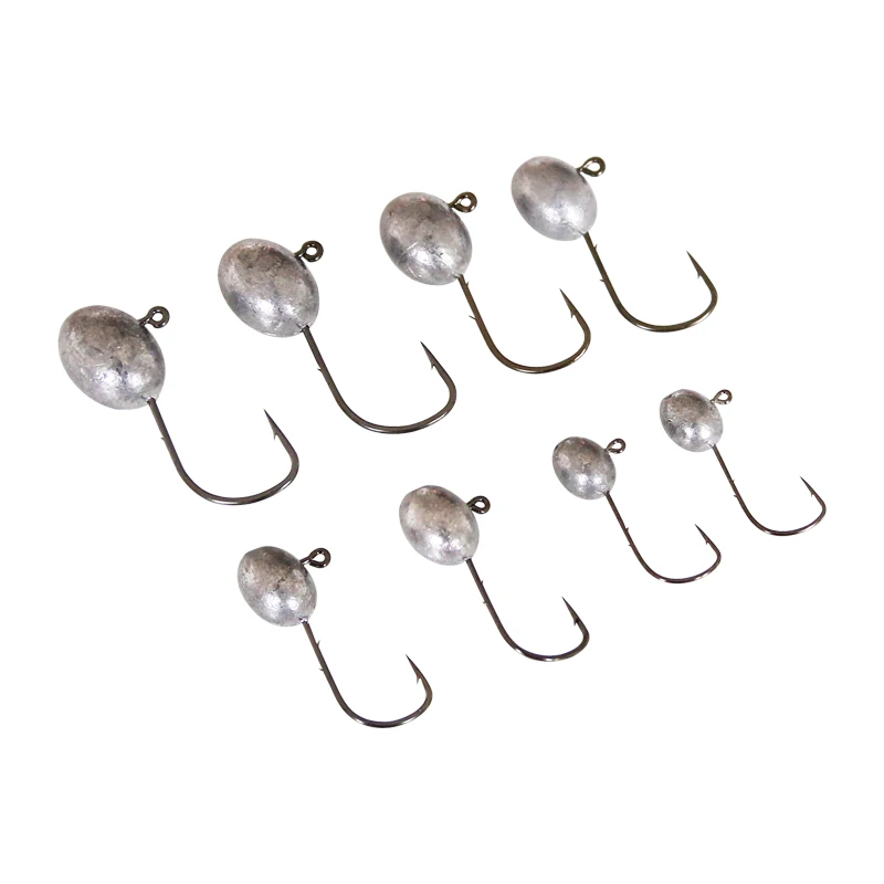 

BaMMax 1#2#4#6# 5Pcs Jig Head Hook High Carbon Hooks Fishing Tackle Fishing Hook Terminal Fishing Tackle Tools Barbed HooksPesca