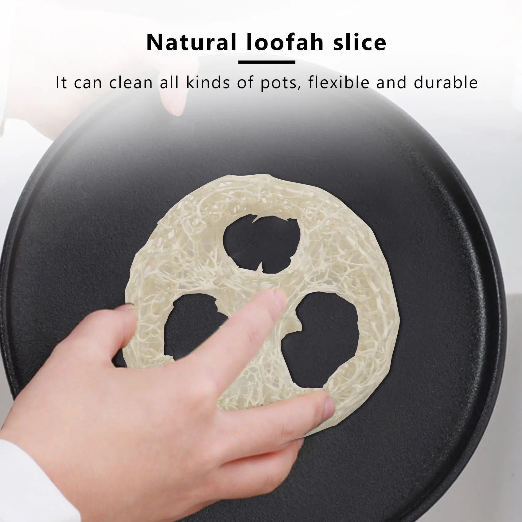 4-6Cm Wide 50Pcs/Lot Natural Loofah Slice Diy Customize Soap Tools Cleaner Sponge Scrubber Holder