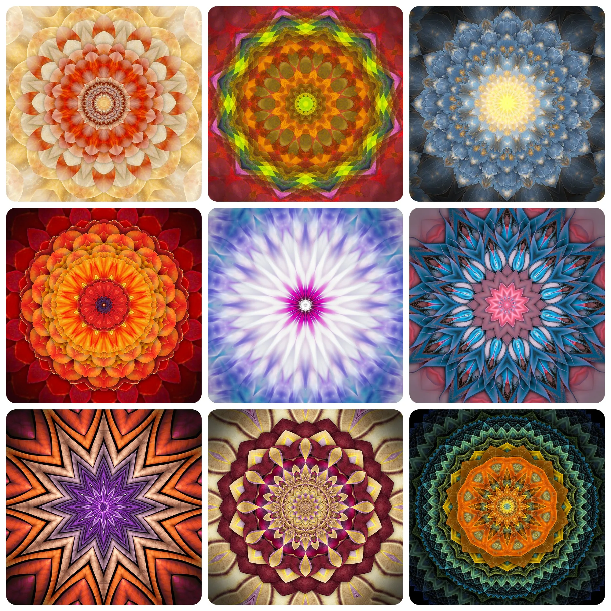 

ZOOYA 5D DIY Diamond Painting Mandala Cross Stitch Kits 3D Diamond Embroidery Colorful Flowers Full Drill Mosaic Art Home Decor