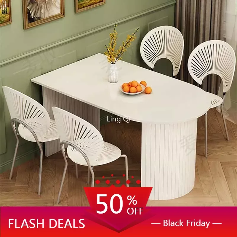 

Newclassic White Nordic Dining Table Onement Kitchen Balcony Library Coffee Tables Office Balcony Mesas De Jantar Home Furniture