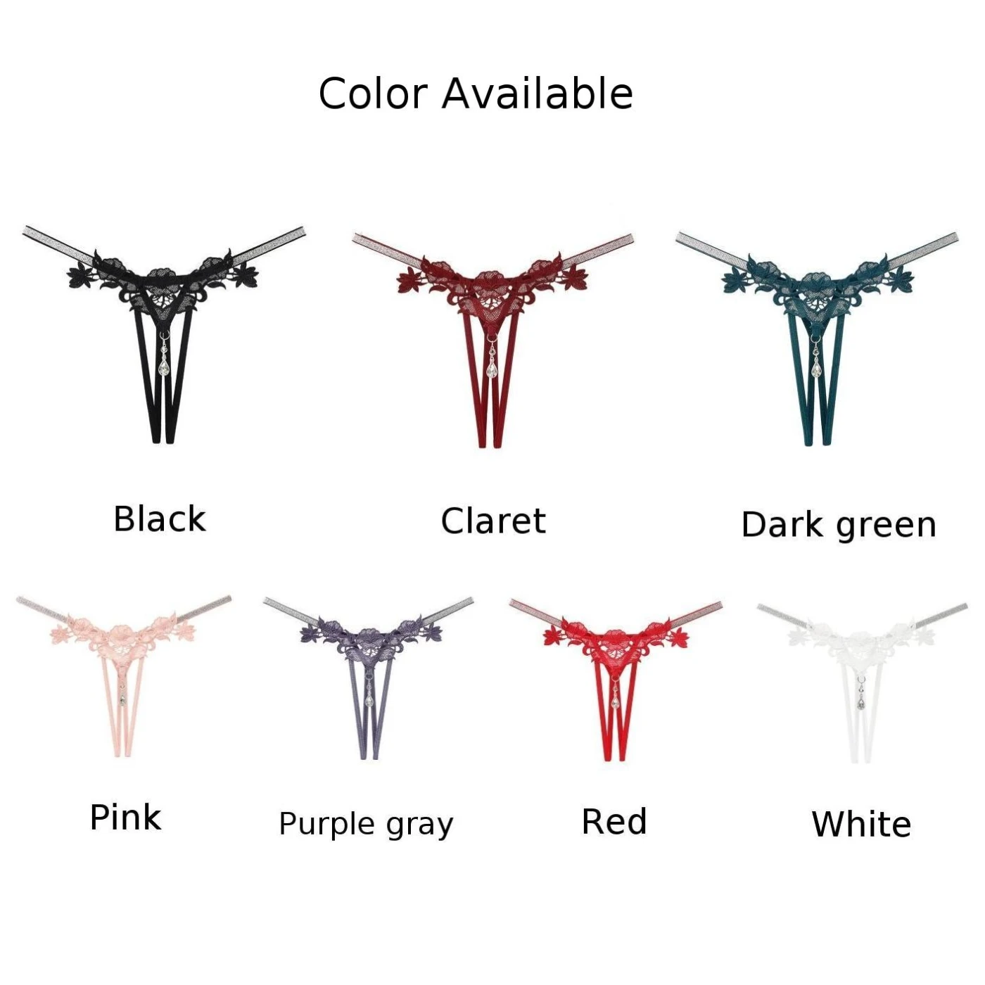 Сексуальное кружевное нижнее белье женские трусики-стринги с бантом на спине