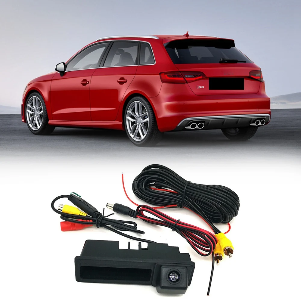 

Car Trunk Handle Camera for-Audi A3 S3 RS3 8P 2003-2013 A4 S4 RS4 B6 B7 2003-2008 Rear View Reverse Camera