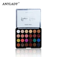 anylady 24 colors eyeshadow palettes matte shimmer glitter combination professional eye makeup long lasting and waterproof