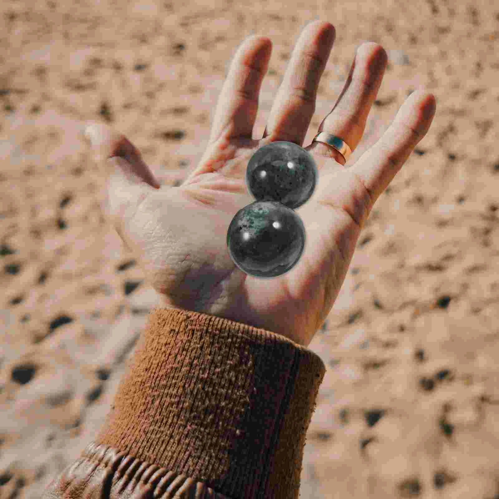 2 комплекта подтягивающих мячей для упражнений медитационных шариков мраморных