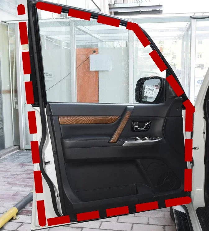 

1 шт. Резиновая Дверь с зажимами для Pajero V70, резиновая уплотнительная прокладка для Montero V90, Защитное Резиновое уплотнение для Shogun V60 V80 Mr437147