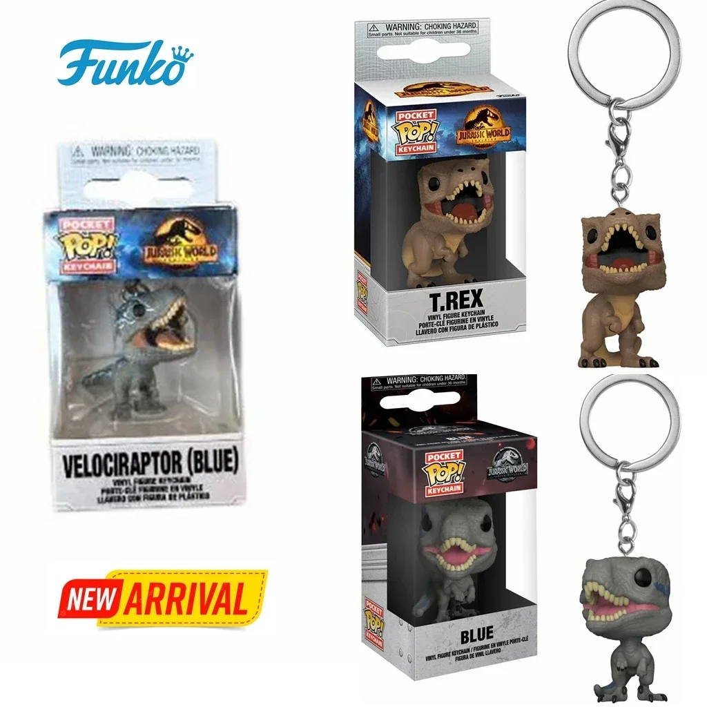 FUNKO POP брелок игрушка мир Юрского периода T.REX VELOCIRAPTOR синяя виниловая фигурка карманный поп-брелок коллекция подвески подарки игрушки (art.: 3920cd8151b98) - 3920cd8151b98
