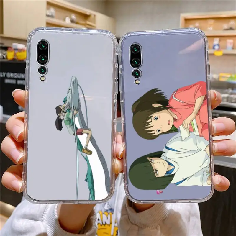 

Cartoon Spirited Away Phone Case For Xiaomi 11 Redmi Note 11pro5G 8T 9A 9S 12S K30 10T Pro Ultra K40pro Transparent Case