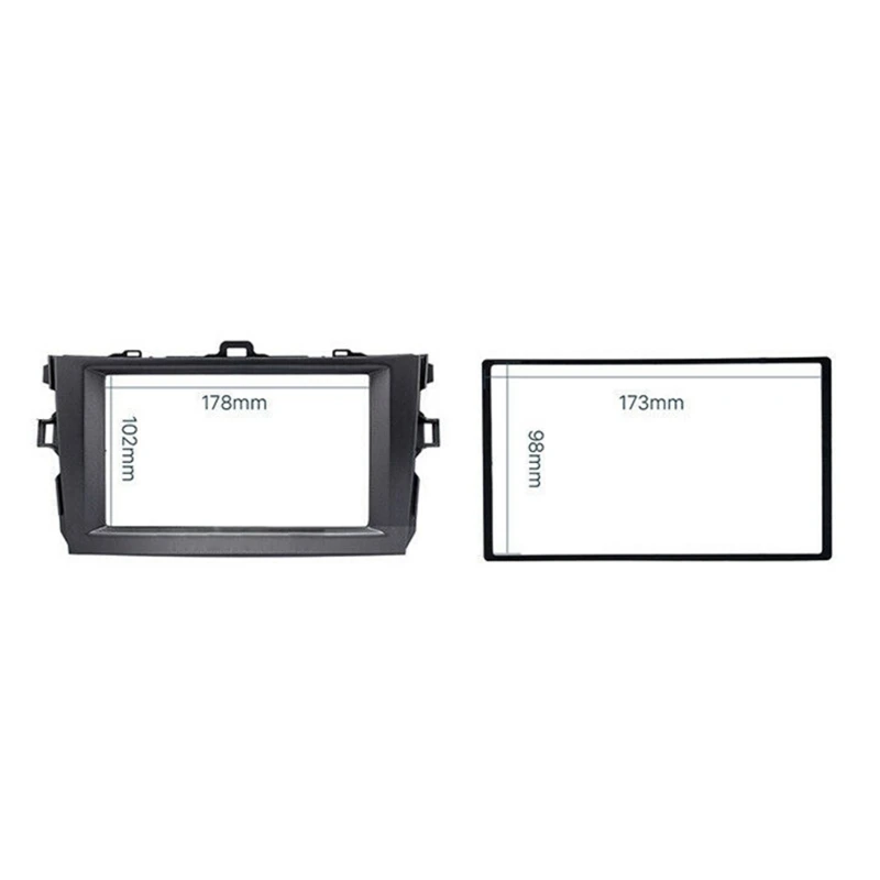 

2Din автомобильный радиоприемник Fascia Stereo Dash Kit, аудиоплеер для 2008-2010 Toyota Corolla Radio Stereo DVD Frame Panel