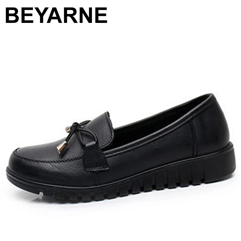 

Women Sneakers Genuine Leather Platform Loafers Comfort Flat Slip-On Mom Shoes Plus Size 41 Mujer Zapatos Chaussure Femme 2023