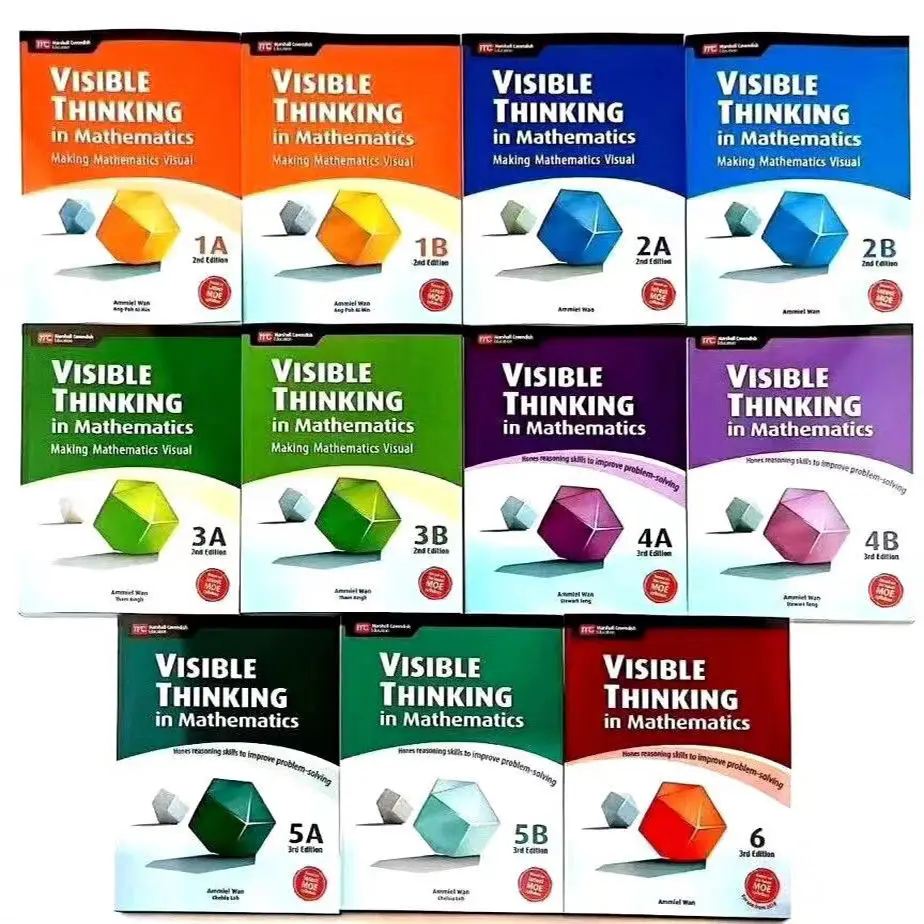 

HCKG 11 Books/Set New Singapore Primary School Mathematics Textbook Visible Thinking in Mathematics Workbook Educate Hot Livros