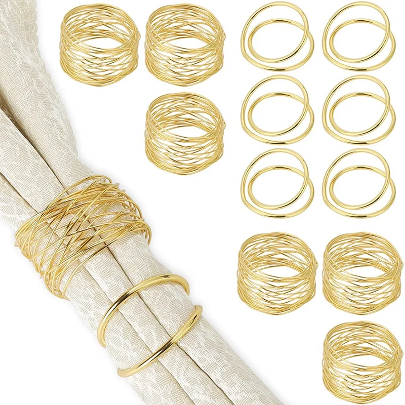

Золотые кольца для салфеток, 1 комплект из 12 праздничных колец для салфеток, Осенний держатель для салфеток, украшение для обеденного стола, ...