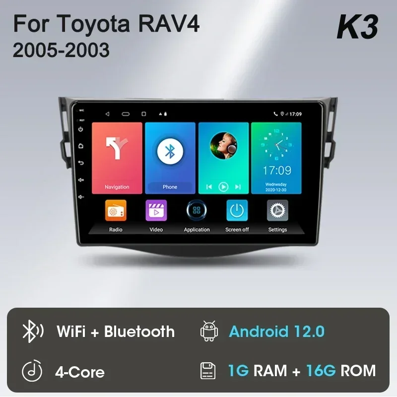 

Srnubi 9 "Android 13 Carplay Автомобильный радиоприемник для Toyota RAV4 Rav 4 2005-2013, мультимедийный плеер, 2Din, DSP, навигация, GPS, 4G, стерео DVD