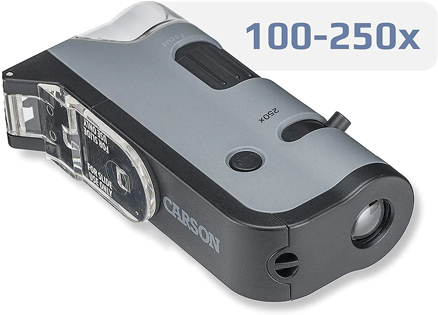 Карманный микроскоп со светодиодсветодиодный подсветкой и УФ-подсветкой 100x-250x