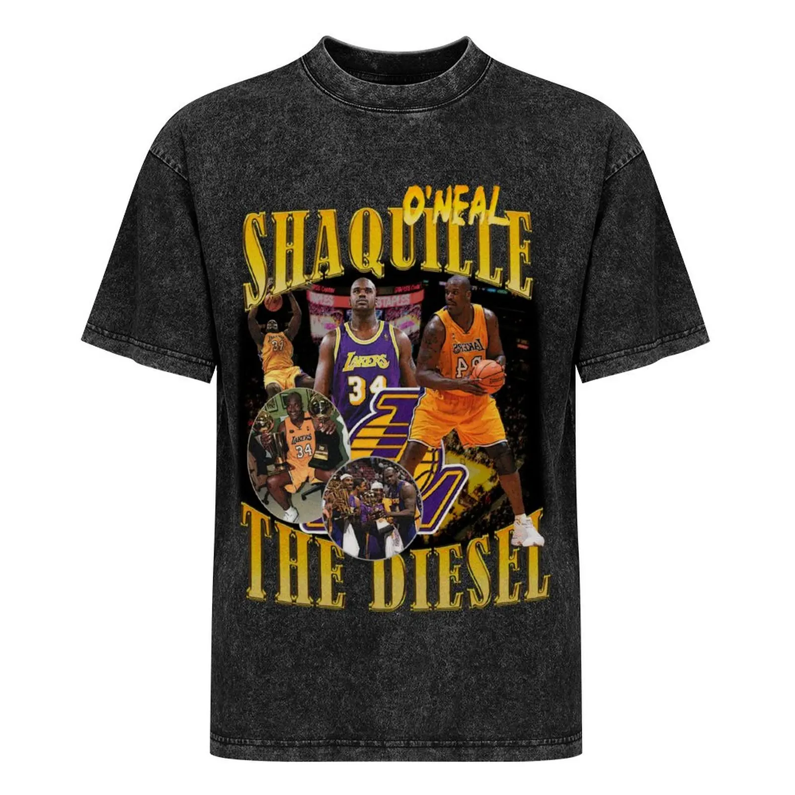 Shaquille Oneal-уличная футболка с рисунком винтажные летние топы роскошная одежда