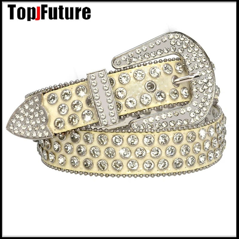 Женский шикарный ремень 4 цветов роскошный со стразами в западном стиле