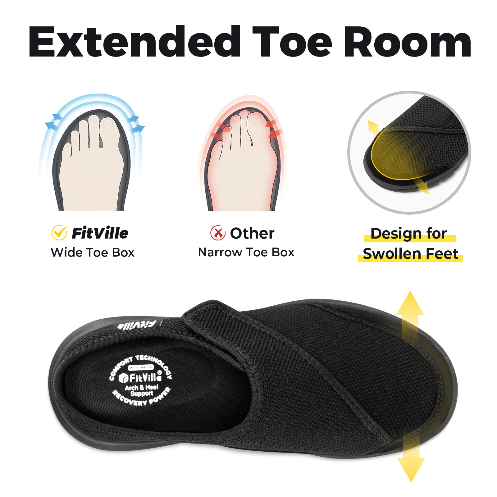 Женские шлепанцы FitVille