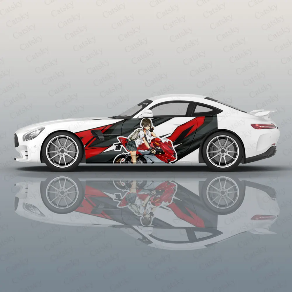 

Custom Racing Car Graphic Decal Full Body Vinyl Wrap Modern Design Vector Image Wrap Sticker Decorative Car Decal for Men
