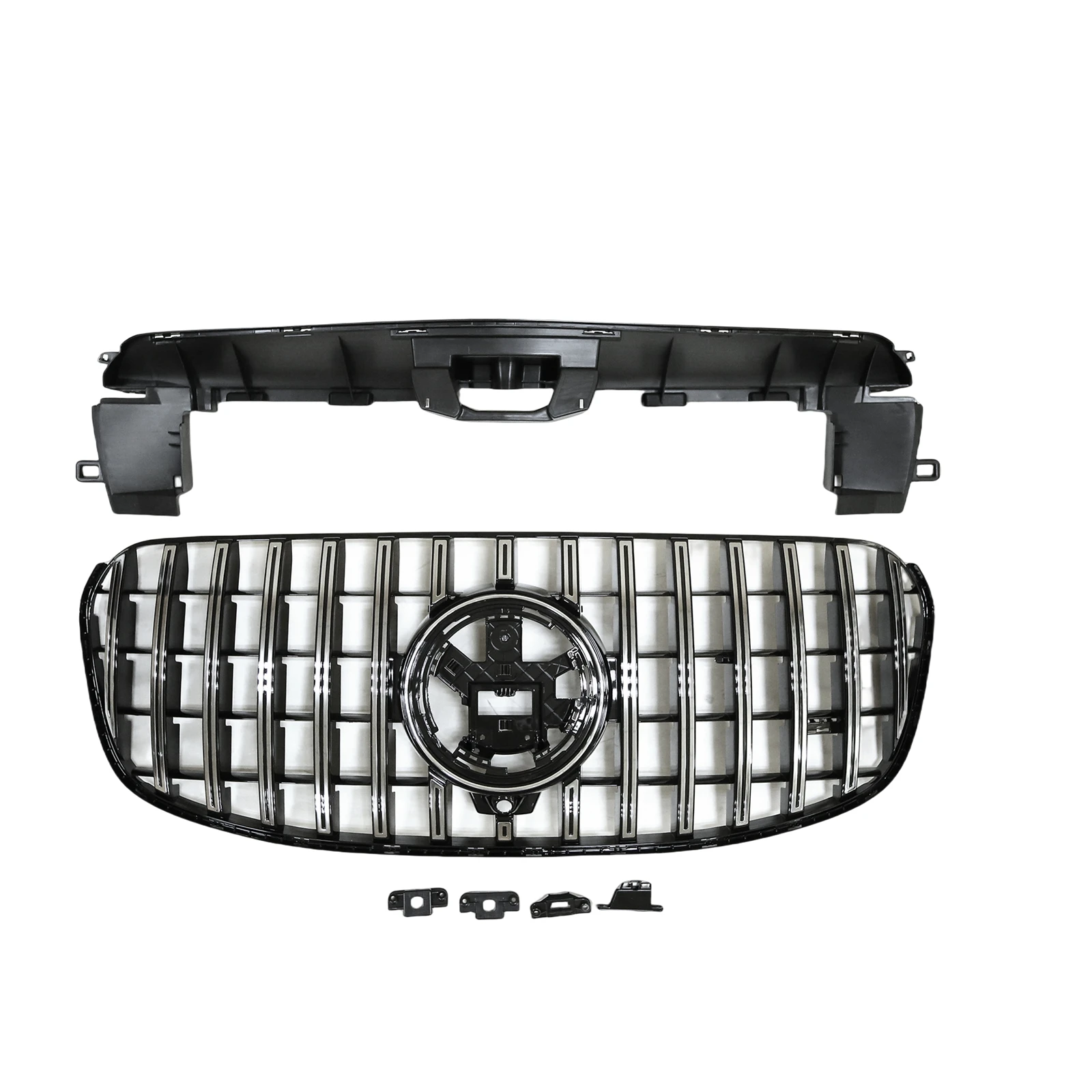 

Для Mercedes Benz X167 GLS Class GLS450 GLS500 GLS580 2024-2025 Передняя решетка Racing Grill GT Style Сетка капота