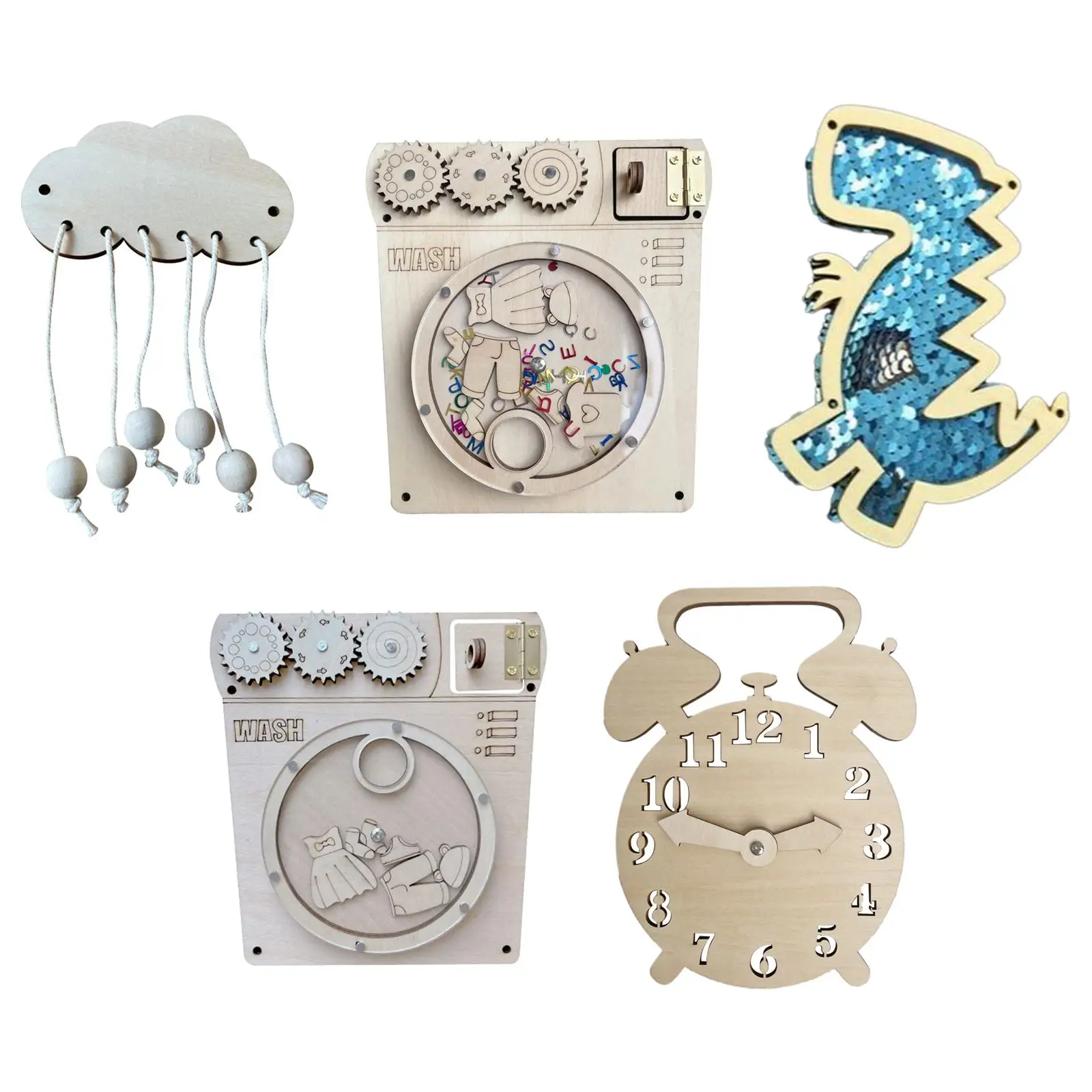 

Kids Busy Board DIY Accessories Material Early Educational for Boy and Girl