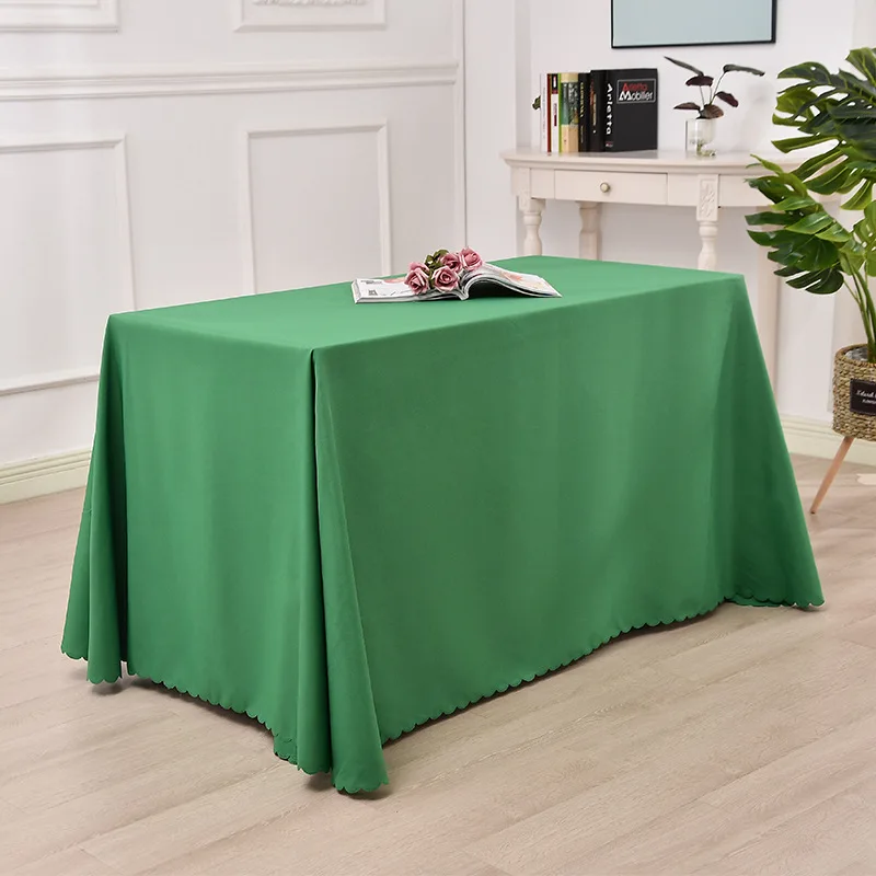 

The tablecloth pure color conference table cloth exhibition desk set of rectangle _Jes4193