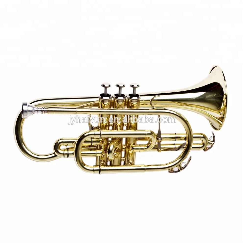 

Accept OEM High Quality Cheap Bb Key Gold Cornet With Trigger