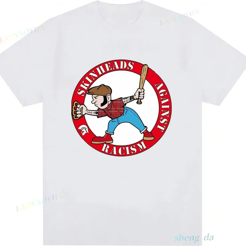 Повседневная забавная винтажная футболка Skinhead A Way of Life унисекс с короткими