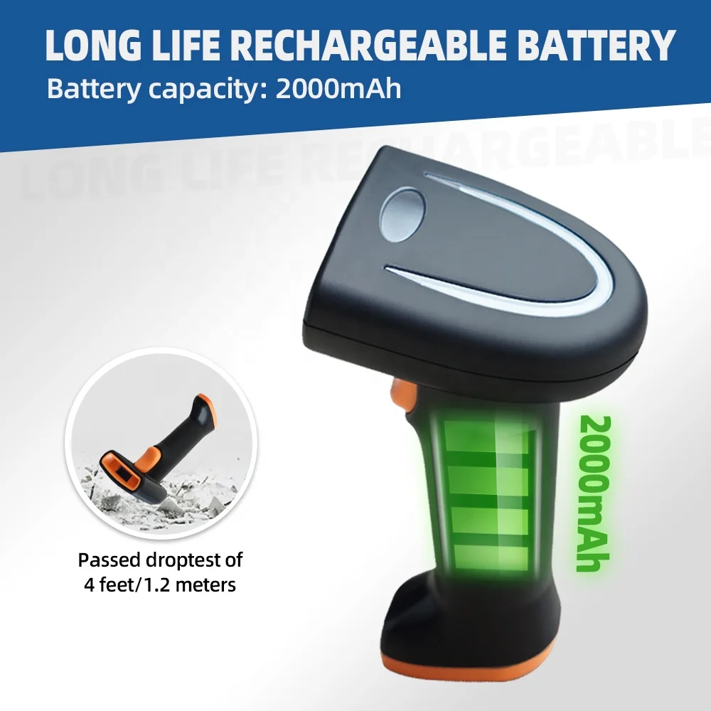 Фото r Plug-and-Play инвентарная бирка для супермаркета, логистики, склада, USB-интерфейс, проводной портативный 1D 2D сканер штрих-кода №3